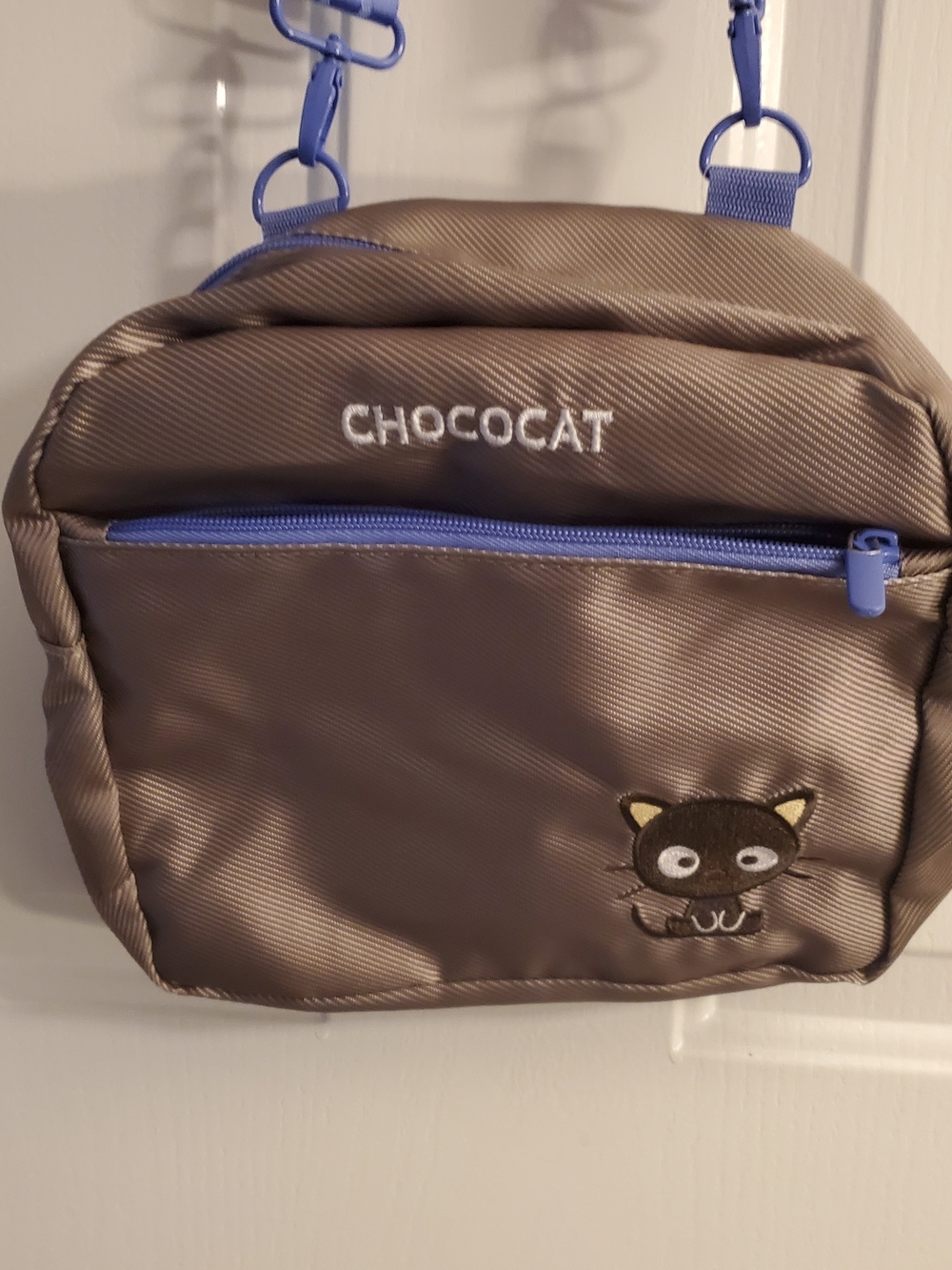 Sanrio Chococat Crossbody Bag in Brown with Blue Accents